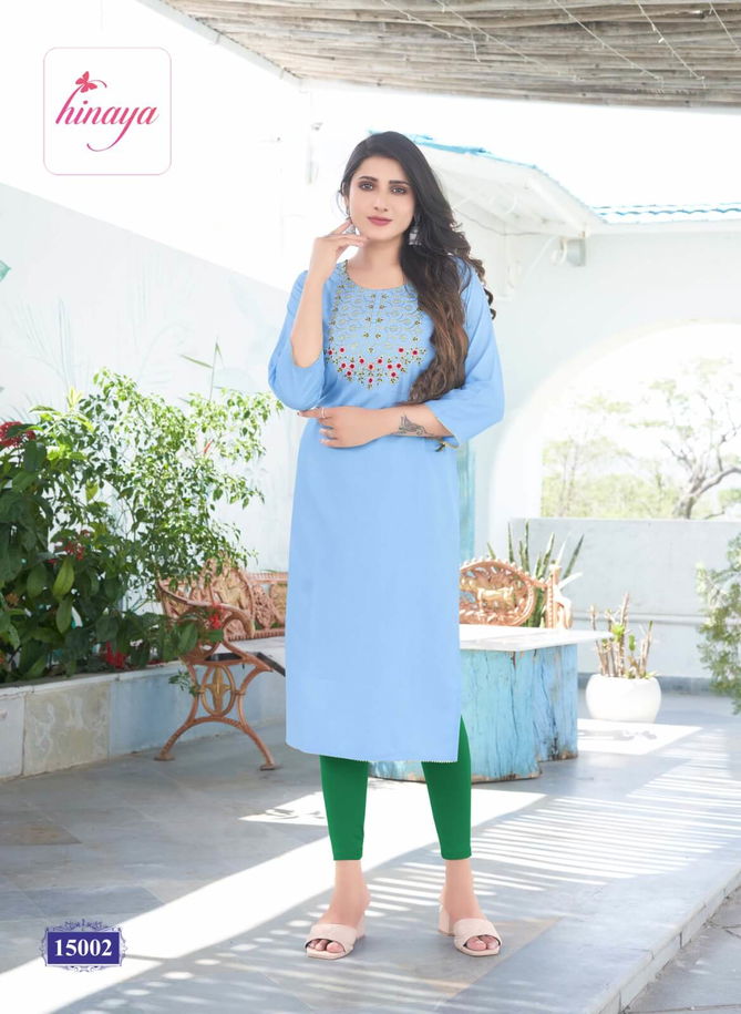 Kareena Vol 15 By Hinaya Designer Kurtis Catalog